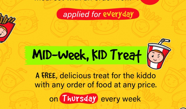 Get a free kid's meal for your kiddo!
